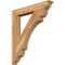 Ekena Millwork Olympic Traditional Rough Sawn Bracket, Western Red Cedar, 4"W x 30"D x 34"H BKT04X30X34OLY01RWR - alternate 1
